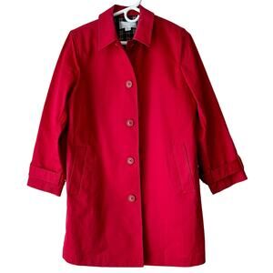 Vintage Talora trench coat jacket cotton lightweight spring preppy minimalist XS